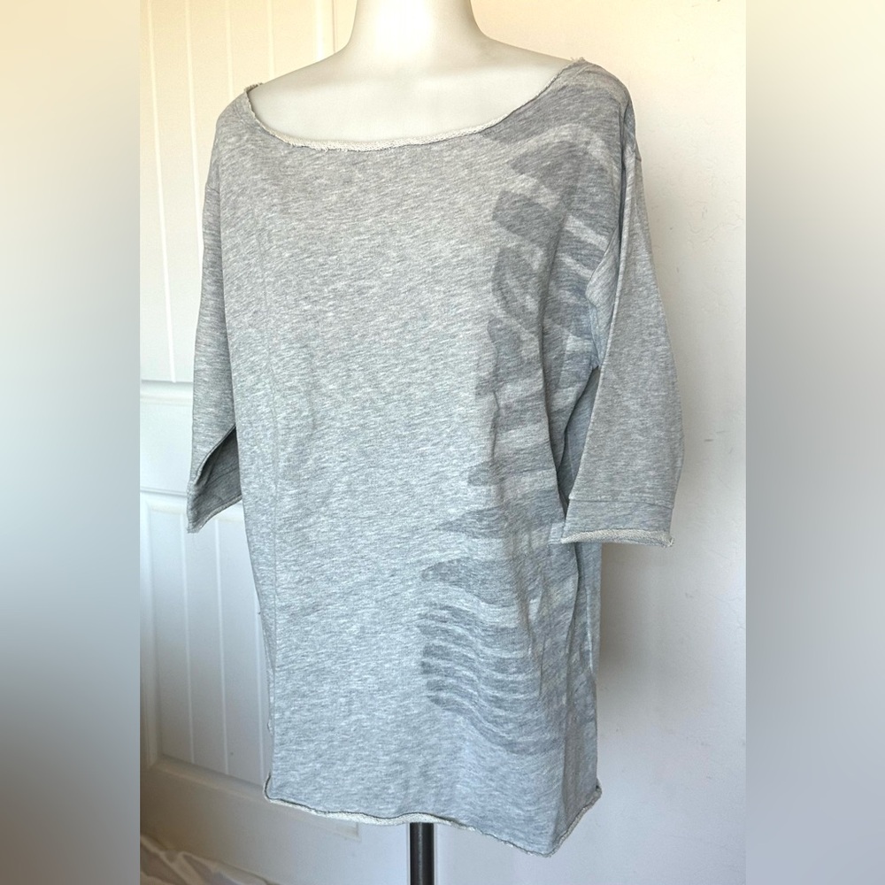 Rusty Gray Boxy Short Sleeve Tee